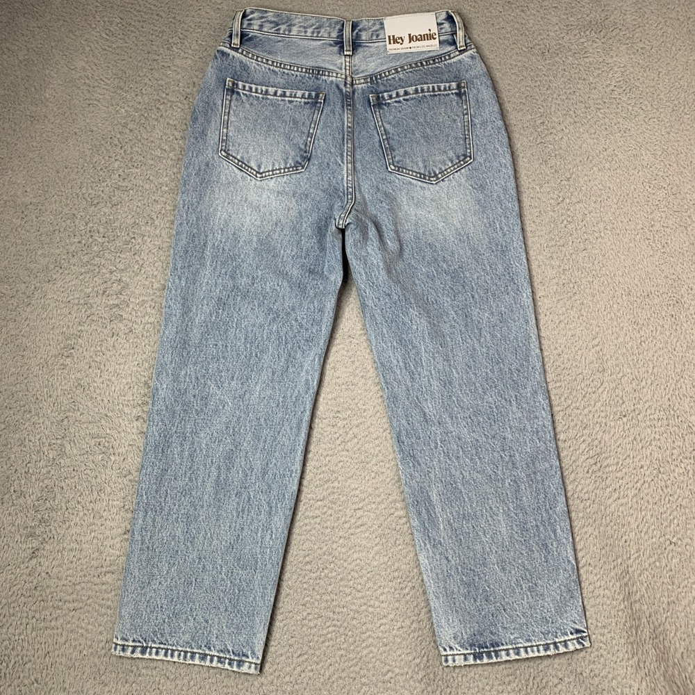 Hey Joanie Y2K 90's straight loose Women's Jeans Size XS 24 Mid Rise 10" - Picture 12 of 15